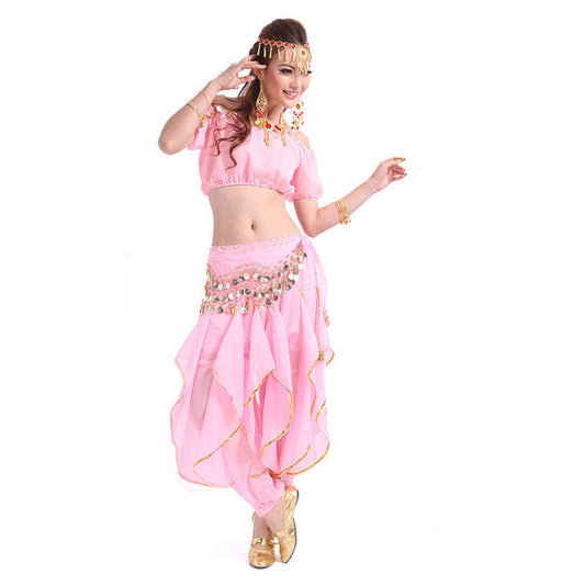 2016 NEW Fashion Choli Belly Dance Costumes Vestidos 3PCS Bollywood Indian Dress India Harem Pants Women