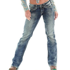 Women Jeans New Low Waist Elastic Jeans Washed Water Fried Drift Craft Jeans High Quality Hot Sale Fashion Soft And Comfortable