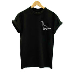 2018 Summer Harajuku Women's t Shirt Brand New Fashion dinosaur Print Casual Short Sleeve O-Neck Loose t-shirts Tops Plus Size