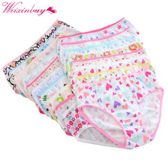 6pcs/pack Lovely Baby Girls Underwear Cotton Panties For Girls Kids Short Briefs Children Underpants