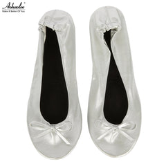 Aohaolee Ballerina Ballet Flats Foldable Portable comfortable Shoes