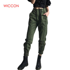 Cool High waist pants camouflage loose  women army harem camo pants streetwear punk black cargo pants women track pants women